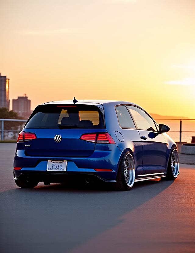 VW Golf R Air Suspension Setup